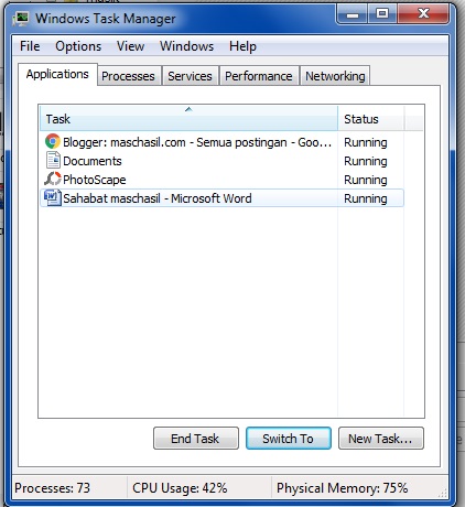 start task manager start task manager
