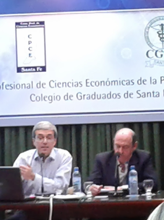 Jornadas de Economía organizadas por Colegio de Graduados, Consejo Profesional y Fac. Cs. Ec. UNL