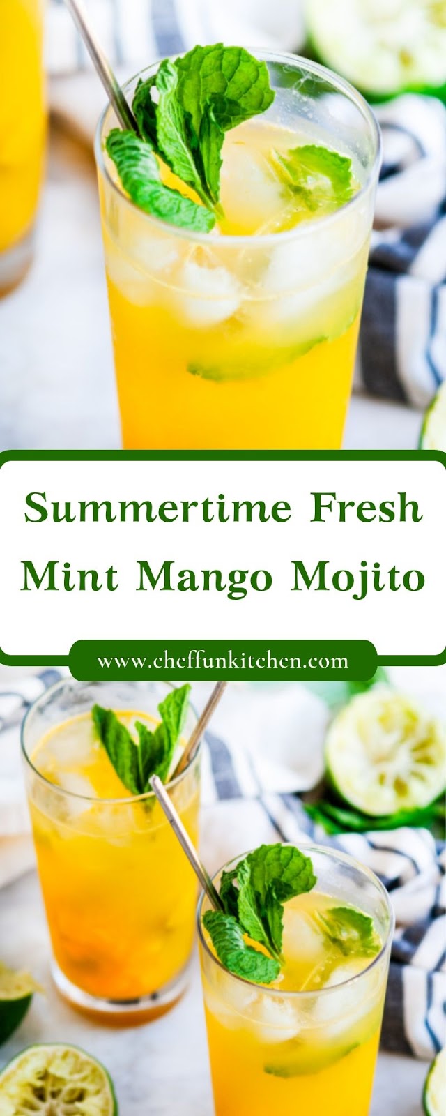 Summertime Fresh Mint Mango Mojito Summertime Fresh Mint Mango Mojito