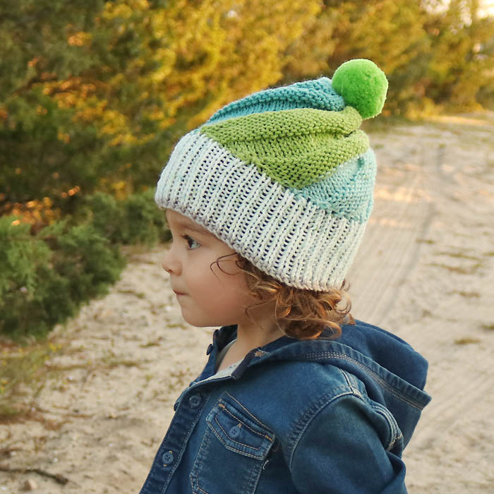 Super Easy Swirl Hat Free Knitting Pattern Gina Michele