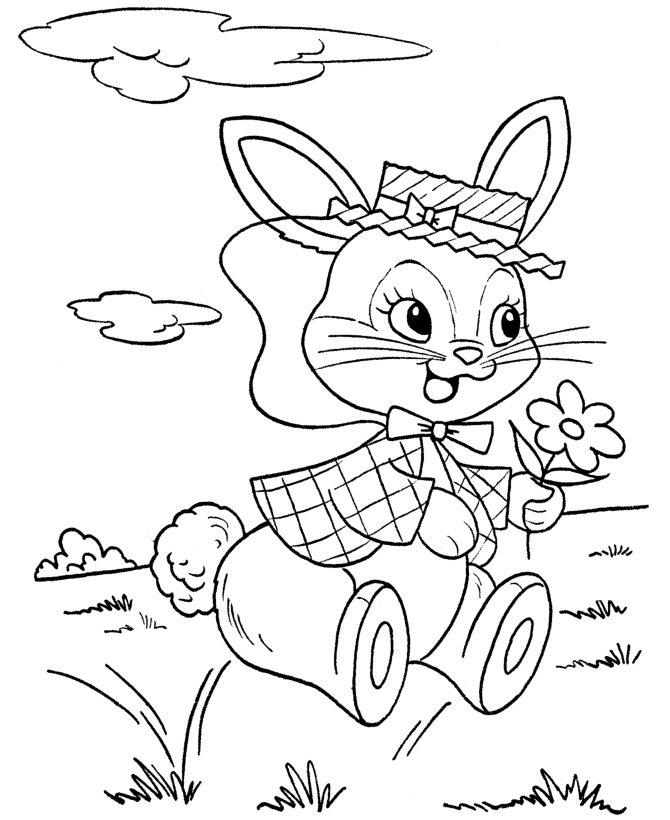 rabbit coloring pages for kids - photo #50