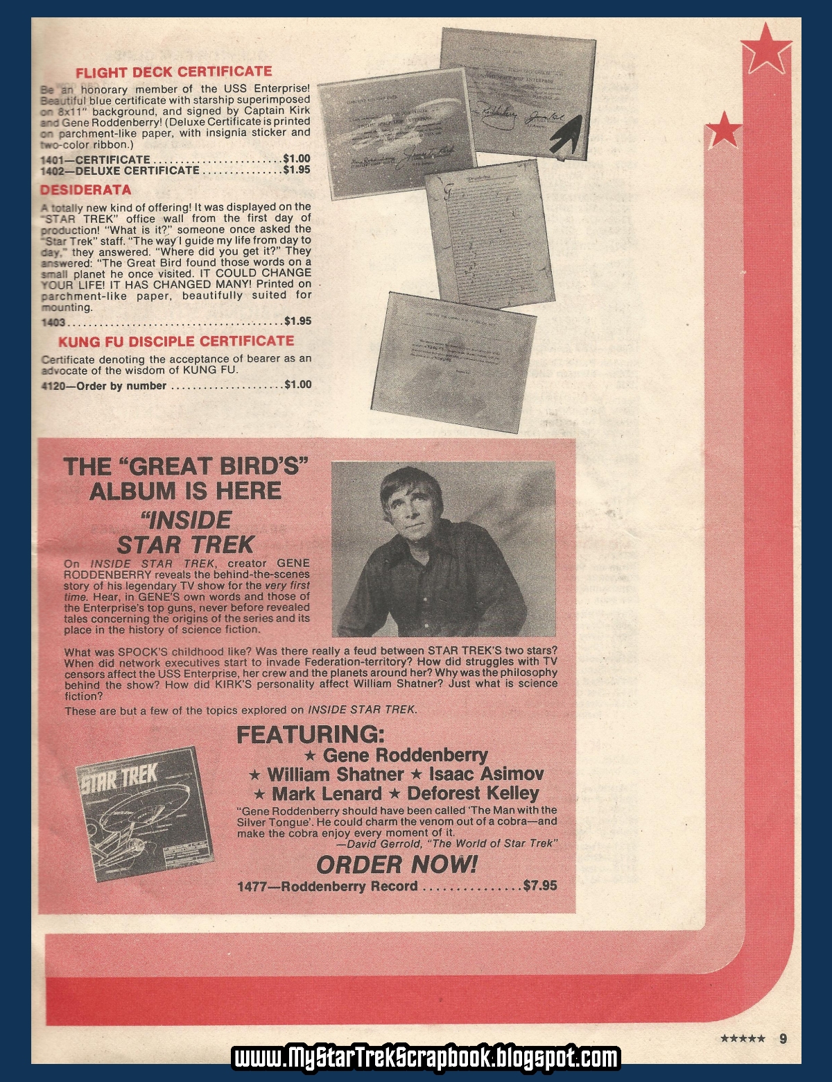 My Star Trek Scrapbook 1983 Lincoln Enterprises Catalog