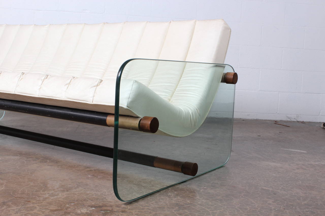 A Glass Sofa ARTLOOK GLASS COMPANY NEW YORK