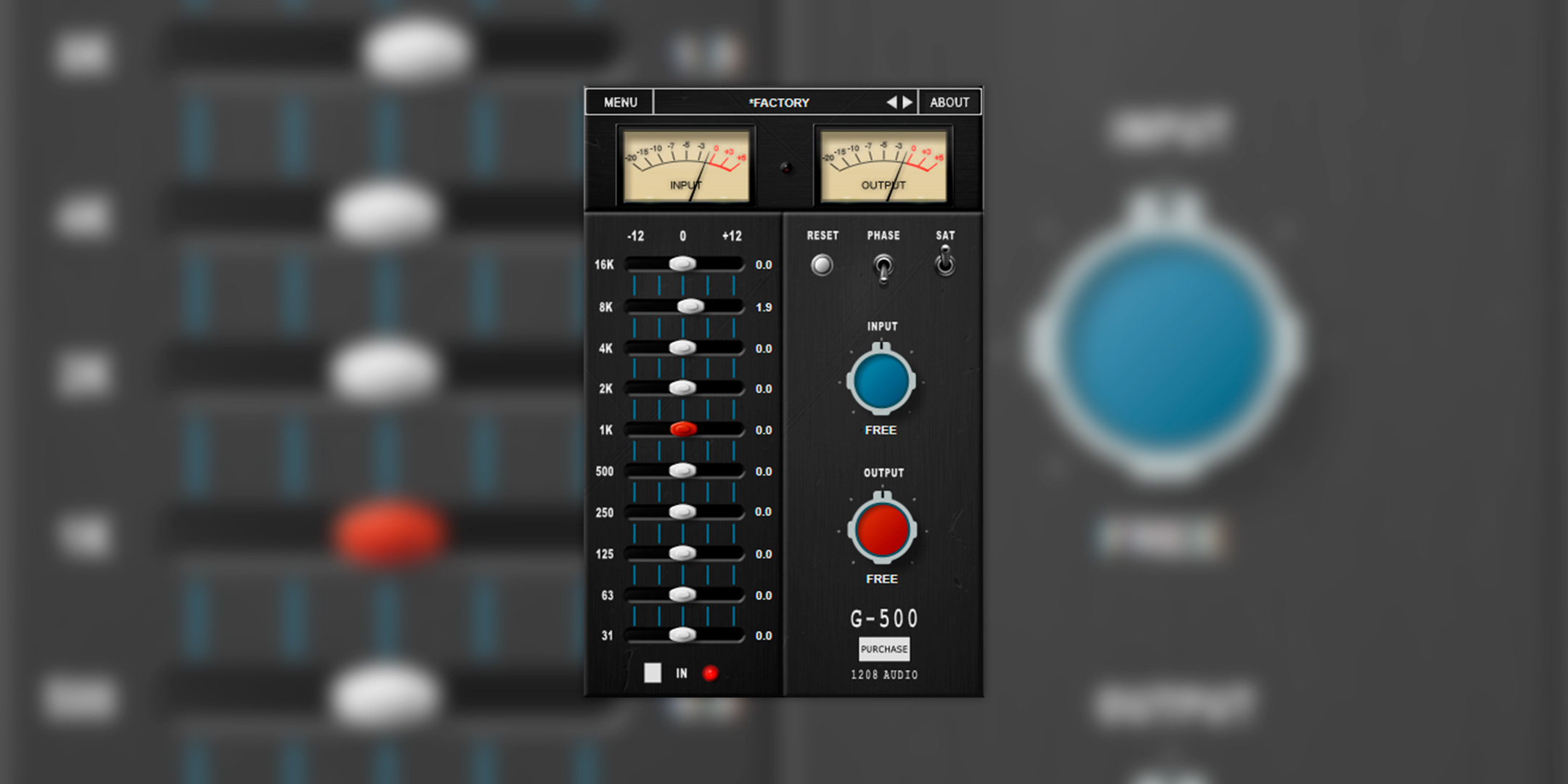 G500 EQ by 1208 Audio 'Graphic Equalizer' (FREE)