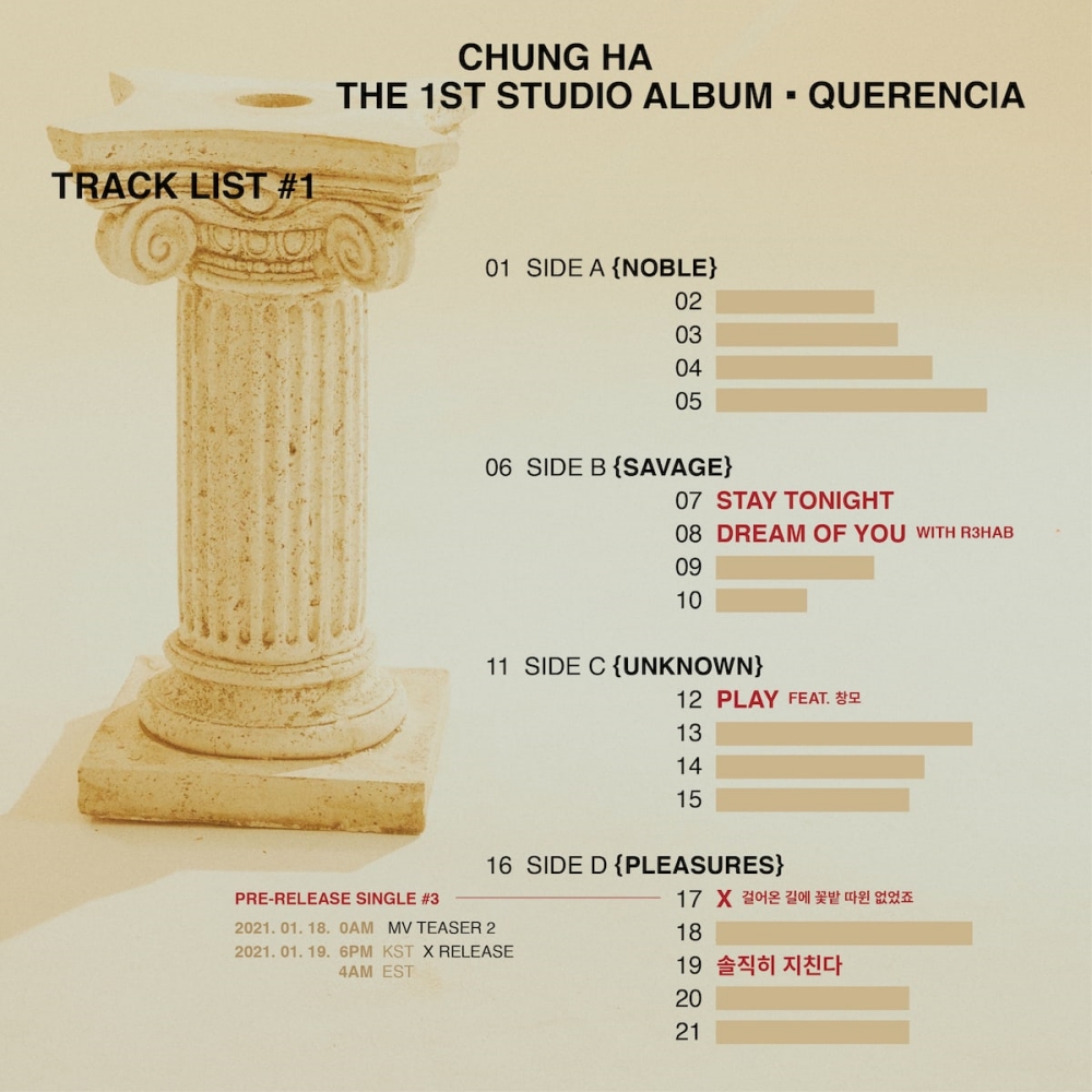 Kim Chungha Announces The Track List on 1st Full Album 'Querencia'