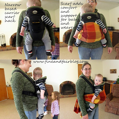 Fine and Fair: Narrow Based Carrier Scarf Hack