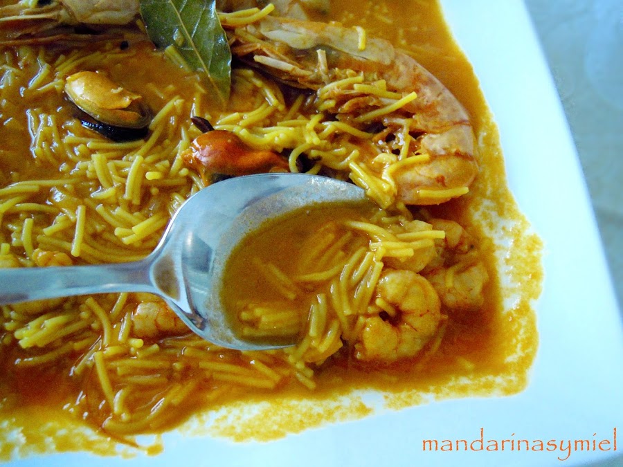 Sopa de marisco Cocina