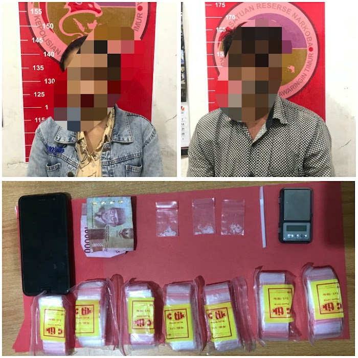Mantab ! Pengedar Dan Kurir Sabu Berhasil Diringkus Satres Narkoba Polres Kotawaringin Timur