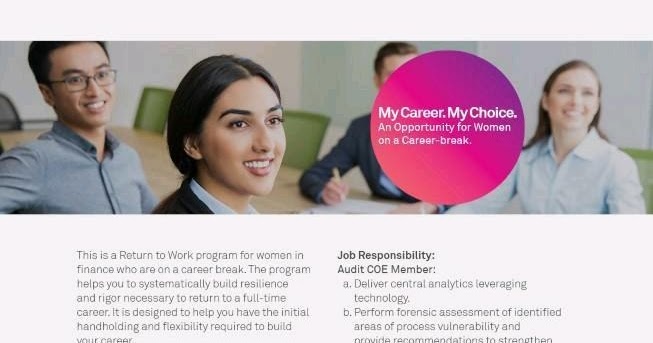 UDYOG ADDA: My Career My Choice An opportunity for Women on a Career ...