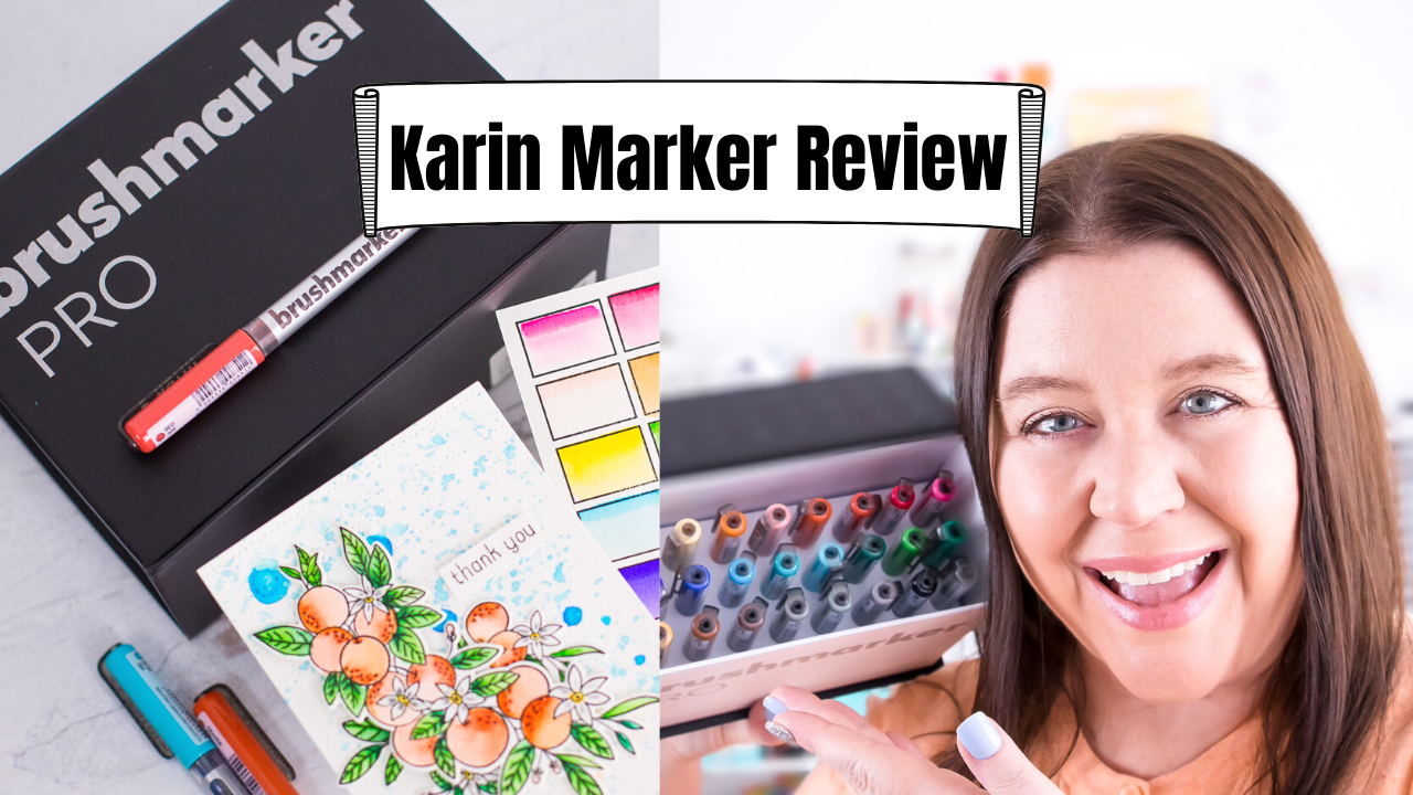 Watercoloring with Karin Brushmarker Pro Markers 