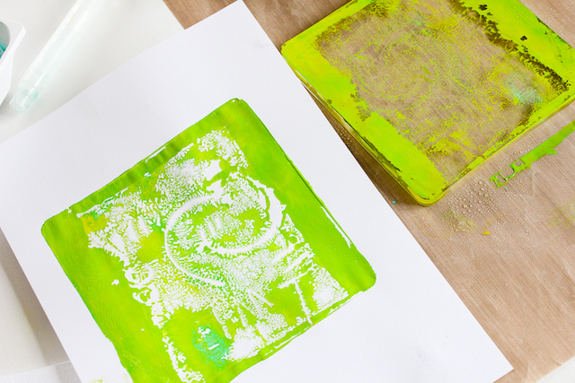 creating with janna- beginner gelli plate printing