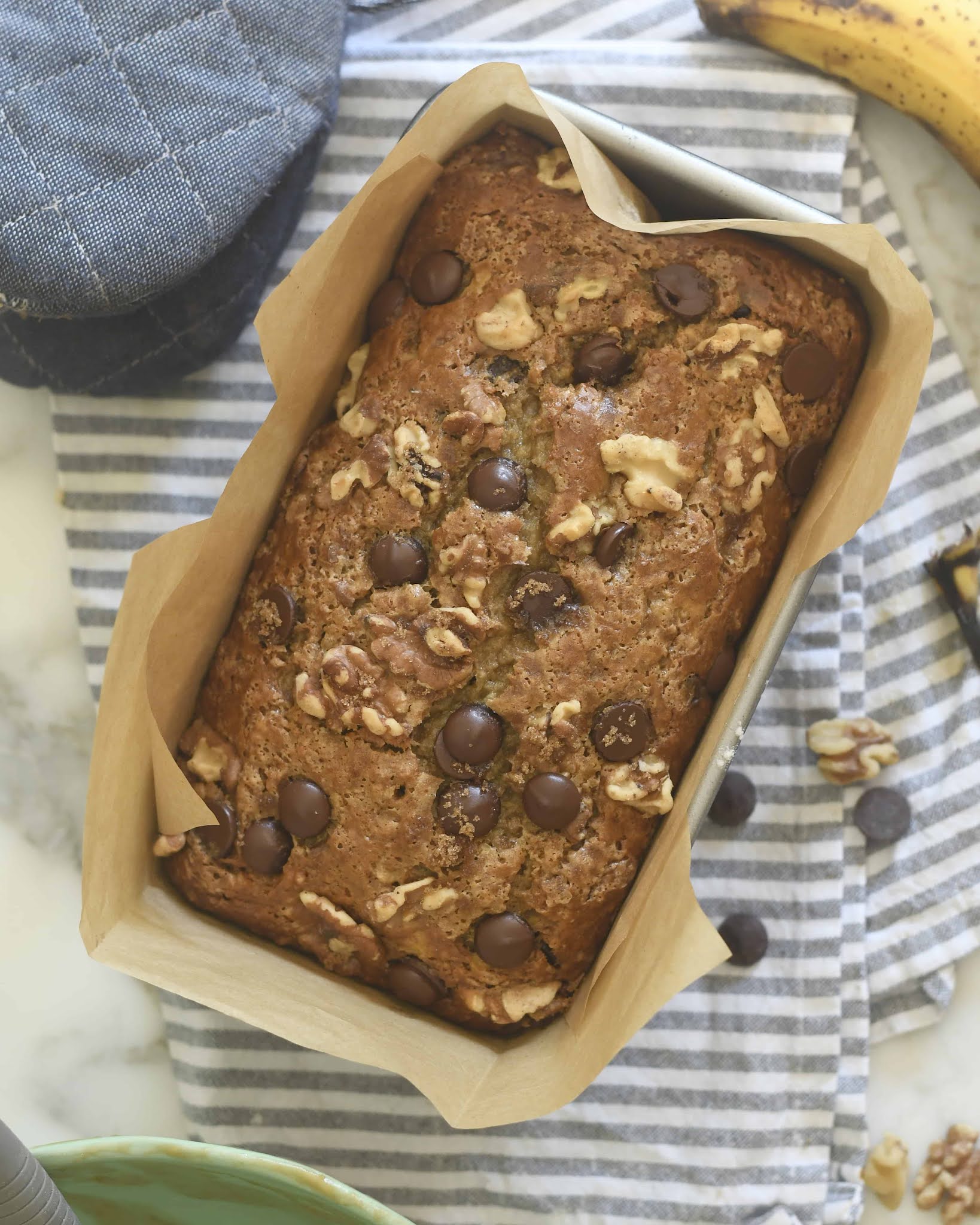 Banana Walnut Cake with Tahini Frosting — Everyday Gourmet