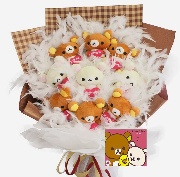 Rilakkuma Shop Sanx Rilakkuma Bear Gift Bouquet Flowers