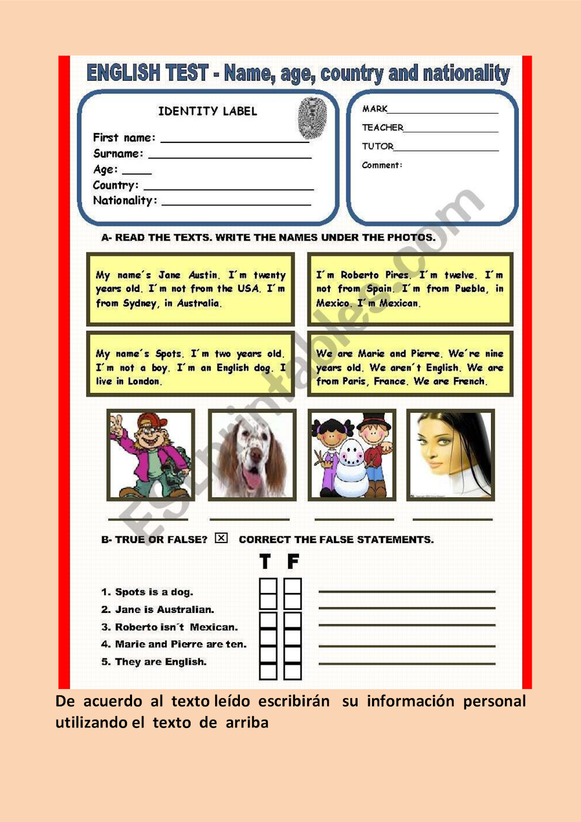 Английское имя тест. Name Test. Name age. Name age Country Cards. Countries and Nationalities Worksheets.