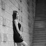Beautiful Model Lee Ji Min in Black Dress Foto 6
