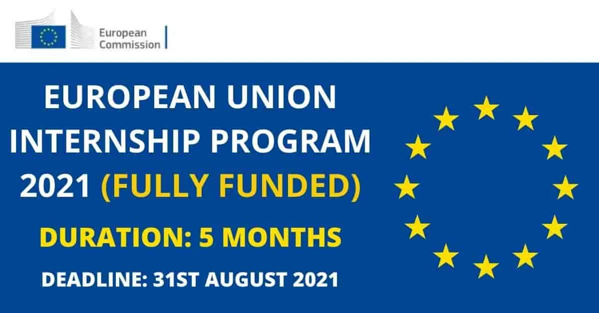 Programme de stage entièrement financé de l'Union Européenne 2021-2022