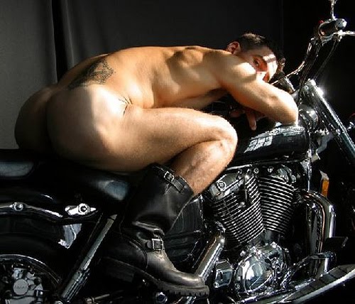 Male Model Motorcycle Biker Sexy Gay Hunk Wall Art
