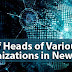 List of Heads of Various Organizations in News - January 2021