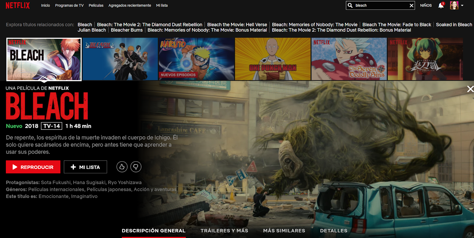 Bleach live action ya disponible en Netflix ANMTV