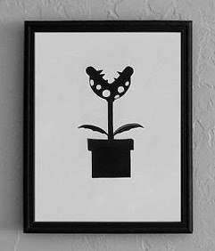 Piranha plant from Mario Brothers - Cutting Pixels papercut