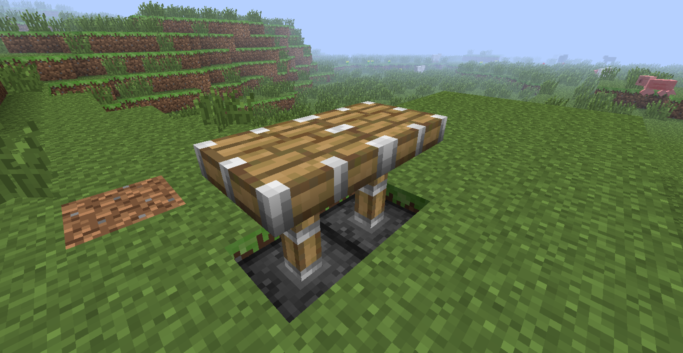 MineCrafteandoCS Muebles en Minecraft 2 Mesas