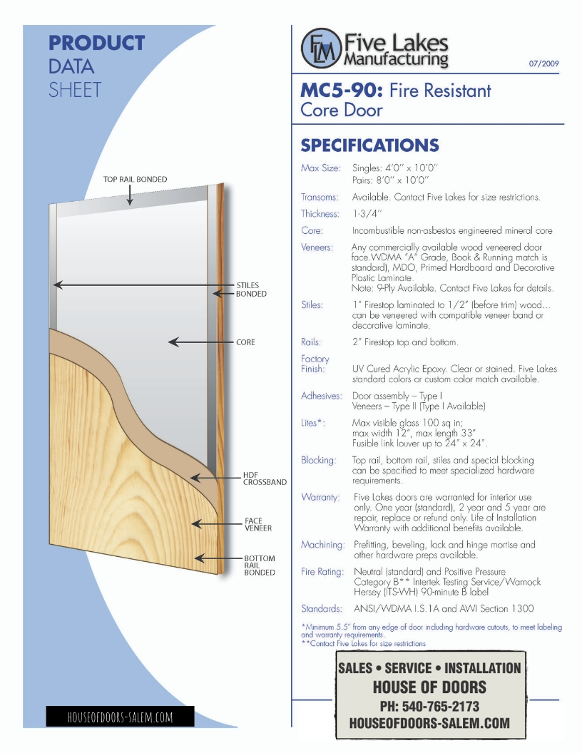 Commercial Wood Doors Mc5 90 Fire Resistant Door Wood Door