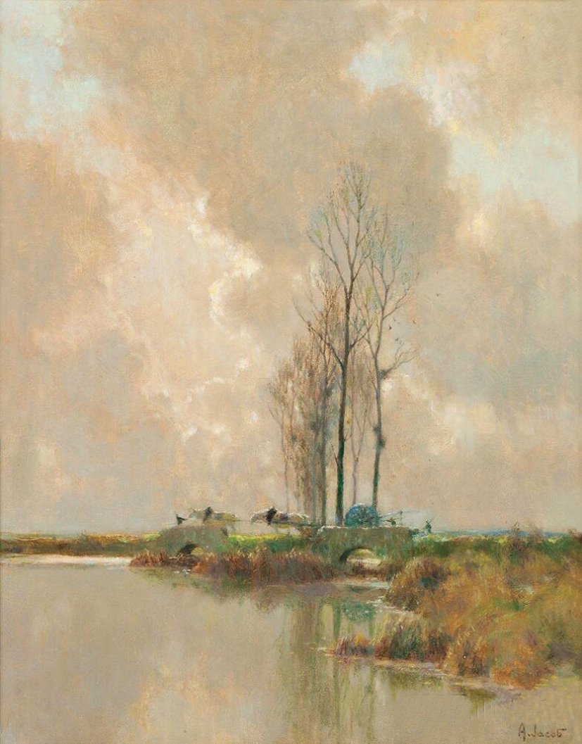 Alexandre-Louis Jacob | Landscape painter | Tutt'Art@ | Pittura ...