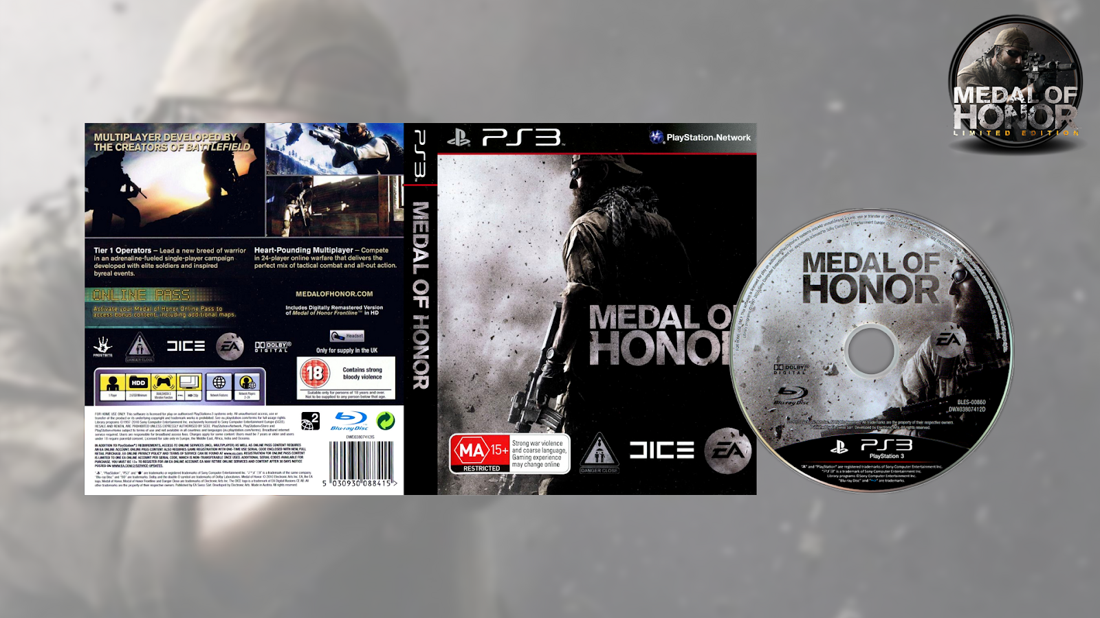 Коды medal. Medal of Honor Limited Edition ps3. Medal of Honor 2010 диск. Medal of Honor ps3 обложка. Медаль за отвагу на ps3.