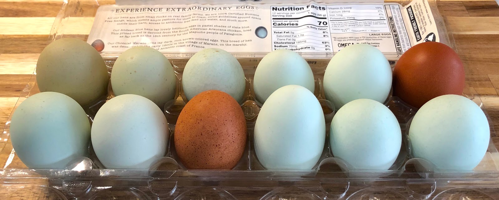 Carol's Eggs Heirloom Andean Blue & Chocolat Marans Eggs Review