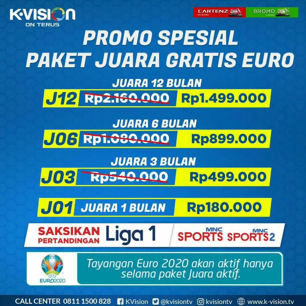 Promo Paket Piala Eropa Euro 2020 Di K Vision Viest Satelit Parabola Depok