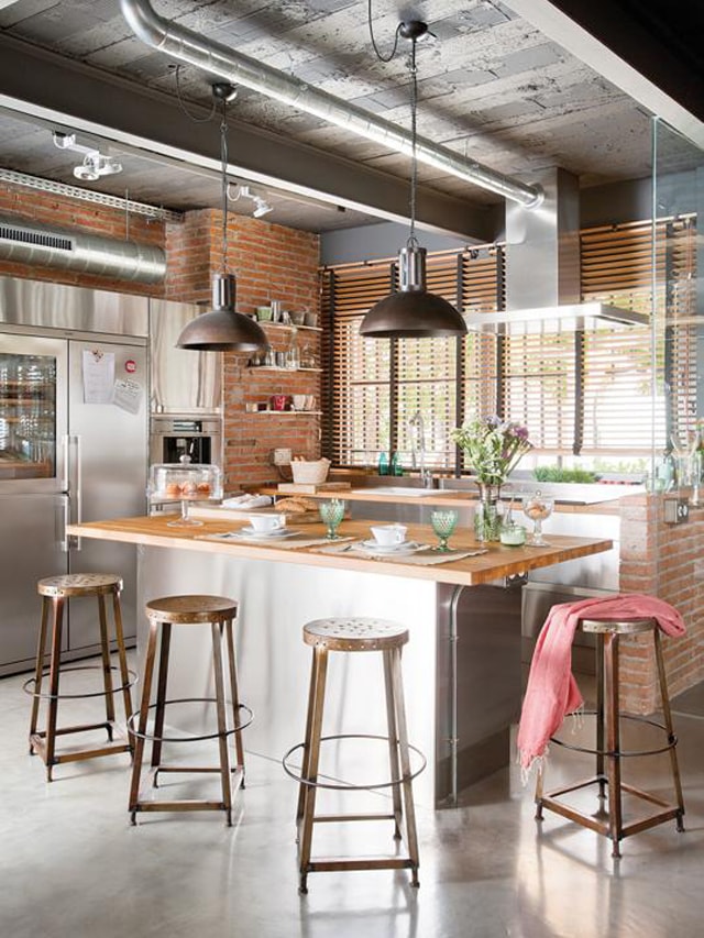 25 ideas para una cocina de estilo industrial - Cocinas ...