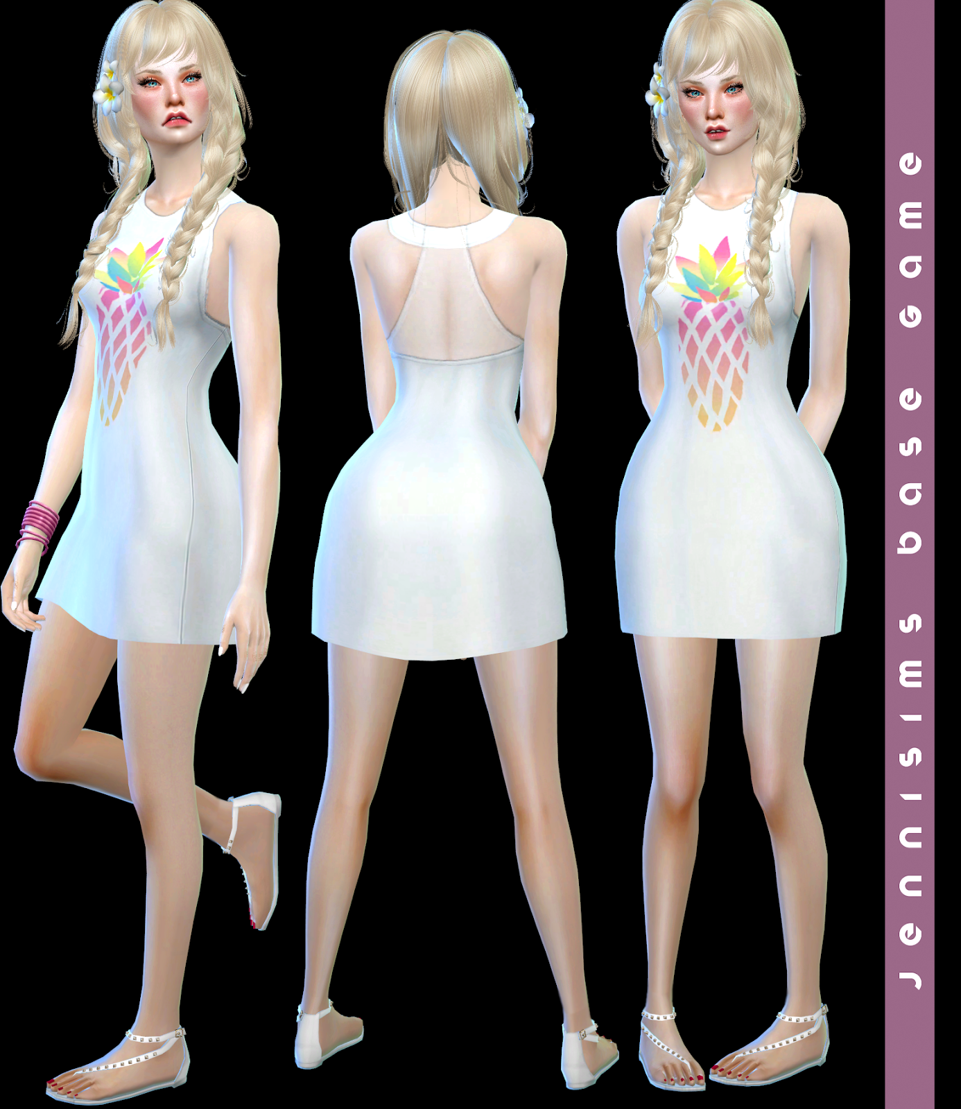 Downloads sims 4:Dress and Top Base Game compatible | JenniSims