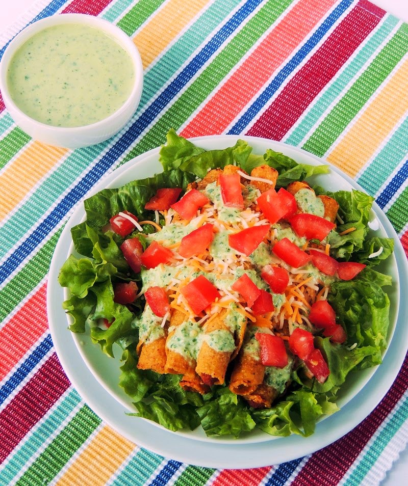 Shredded Steak Taquitos with Jalapeno Lime Crema Bobbi's Kozy Kitchen