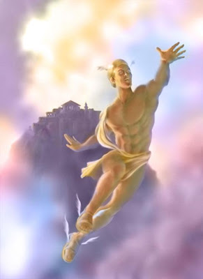 dewa dewa yunani kuno Mitologi makhluk burung terbang garuda dewa manusia emas raksasa gabungan wisnu kuat keren konon bumi menghalangi bila sinar matahari tubuhnya
