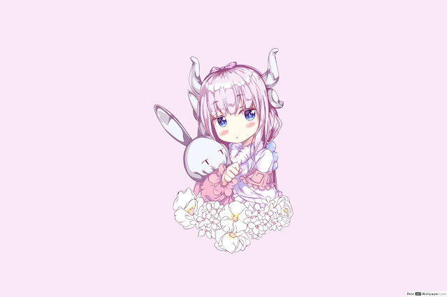 kanna maid dragon wallpaper hd