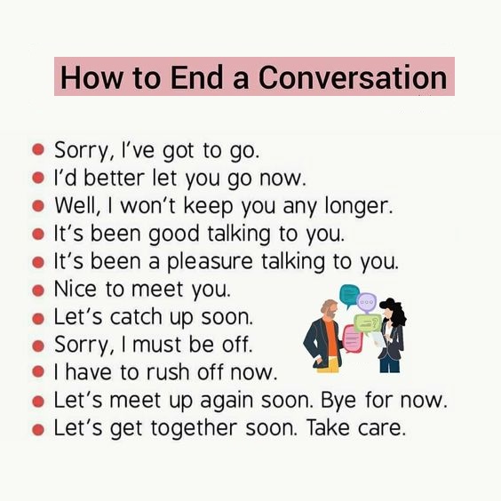 Magic Kids Courses: Ways To End Conversation วันนี้มีคำศัพท์ที่เอาไว้ใช้  เวลาจบบทสนทนา เผื่อจะเอาไปใช้กันค่ะเพื่อนๆ #‎เรียนภาษาอังกฤษ ภาษาอังกฤษ  เรียนสนุก เข้าใจง่าย ที่ เมจิคคิดส์ !! สนทนาภาษาอังกฤษ เรียนภาษาอังกฤษ  พื้นฐาน นครปฐม #เรียนภาษาอังกฤษให้ ...