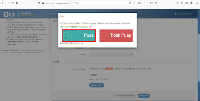 14. Respon terhadap layan pajak SPT Online