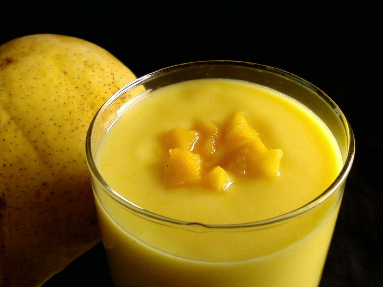 Mango Lassi ~ Mango Flavored Yogurt Drink - Blend with Spices