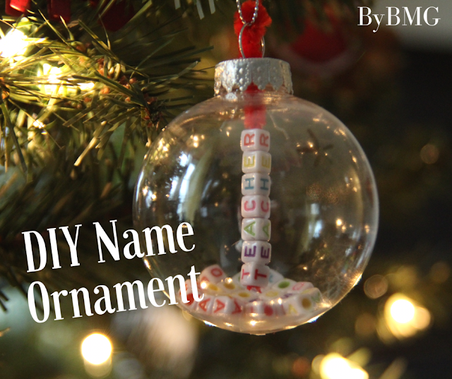 bybmg Dollar Tree DIY Name Ornament