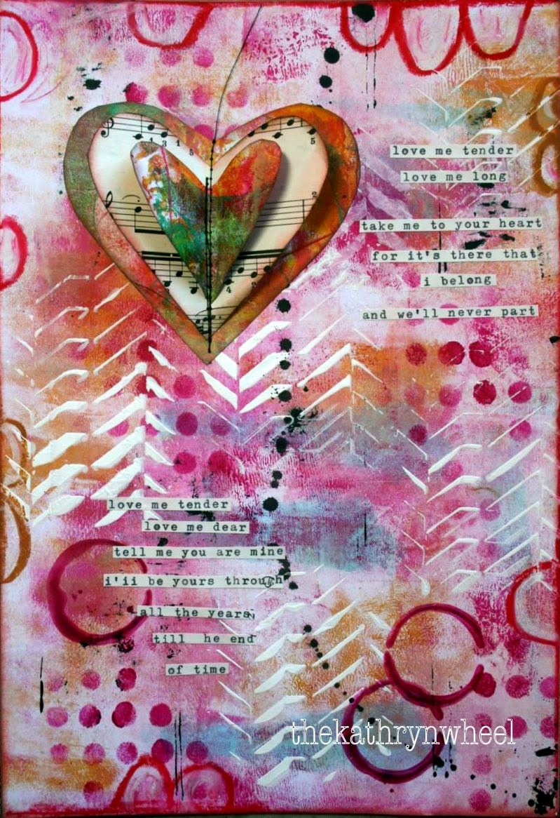 Heart bang. Art Journal Therapy.