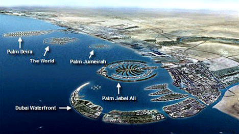 Dubai The World Sinking Iwate Kokyo