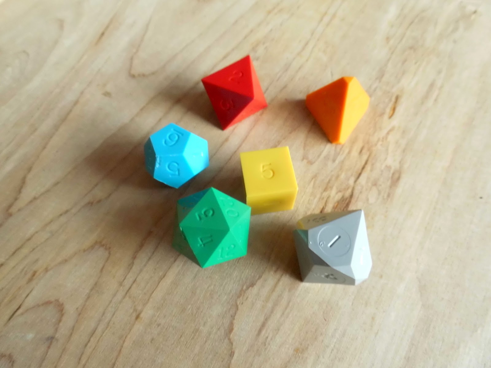 The Realm of Zhu Custom Retro D&D Artist Dice Set
