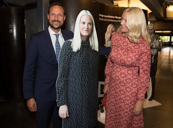 Crown Prince Haakon and Crown Princess Mette-Marit attended a reception of 150th anniversary of NTB