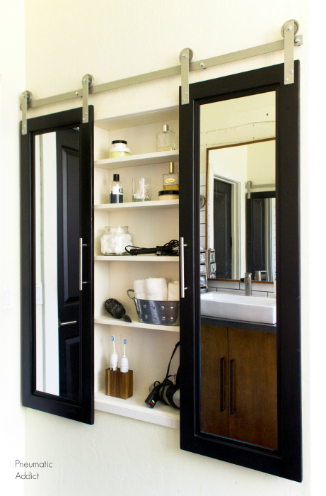 How to Build a Built-in Bath Cabinet (DIY)