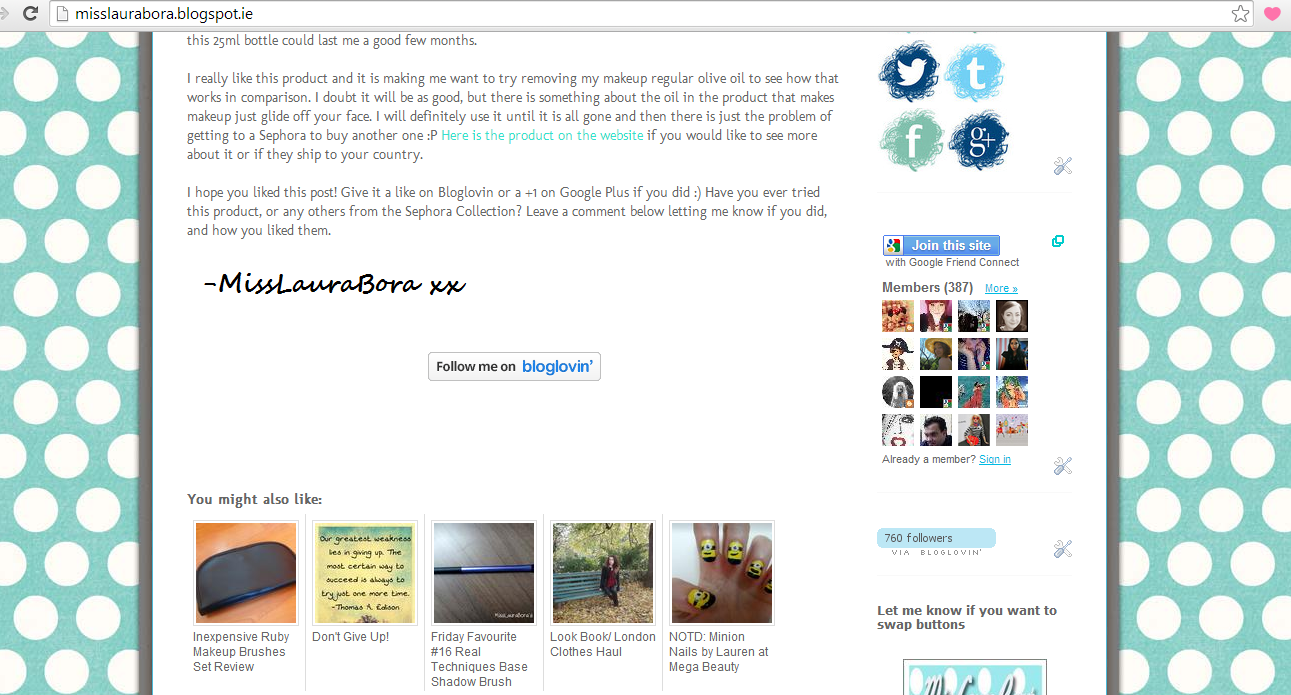 How to Add The "Follow Me On Bloglovin' " Button To The End of Each Blog Post 8