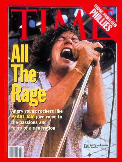 Time magazine eddie vedder pearl jam grunge phillies 1993