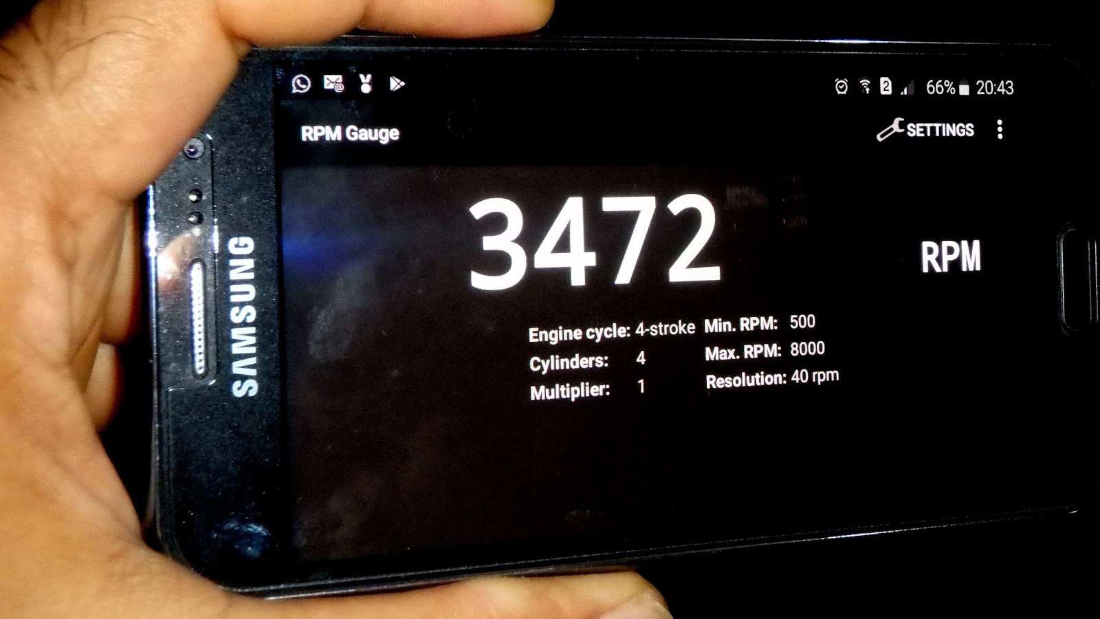  Digital Acoustic Tachometer Android Application Tool