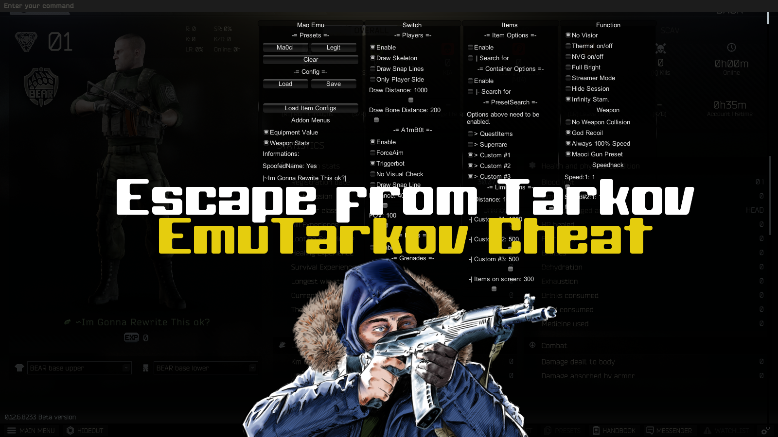 escape from tarkov hacks escape from tarkov hacks