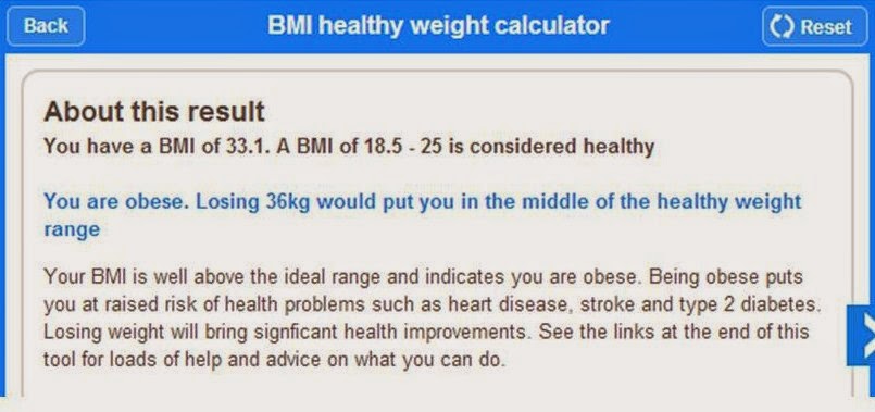 What is the BMI number that indicates you are obese?