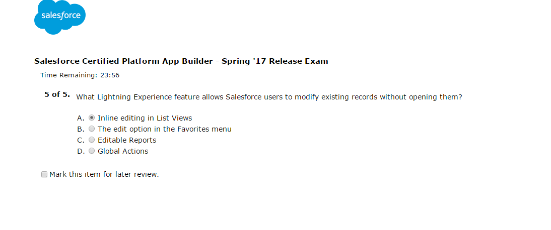 app builder transition exam retake